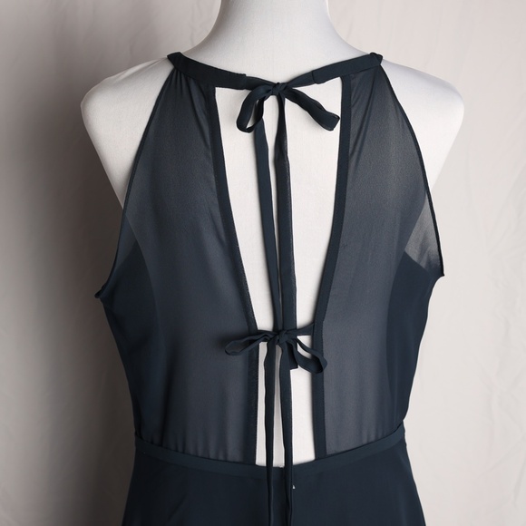 Sorella Vita 9310 Chiffon Dress Navy Tag Size 14 (street size 10-12) NWT - Picture 4 of 13